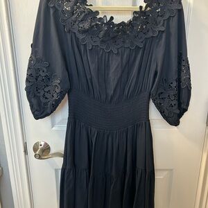 Gianni Bini black Lace Long Sleeve Dress